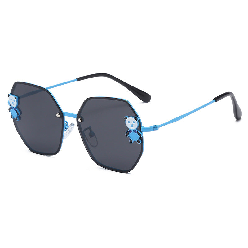 Gafas de sol de panda de dibujos animados para niños de resina al por mayor